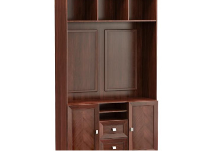 TV Schränke Fernseher Büro Wand Schrank Möbel Braun Wohnzimmer